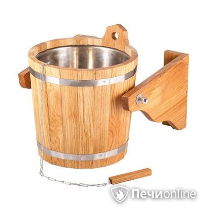 Обливное устройство Woodson 12 л дуб с нержавеющей вставкой в Хабаровске